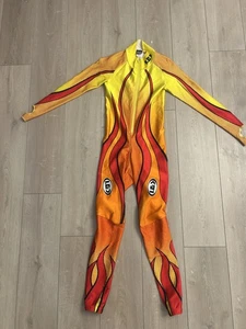 Vintage Louis Garneau Radsport Haut Overall JR L/XL Einteiler Langarm Steigbügel - Bild 1 von 12