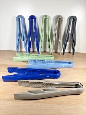 RESTPOSTEN - NESTELZANGE - COOKS ESSENTIALS - 3er SET - 9 SETS - VERSCHIEDENE FARBEN - Bild 1 von 3