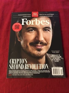 Forbes Magazine 2025 Aug/Sep  Crypto’s Second Revolution Vlad Tenev - Picture 1 of 4