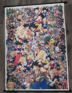 Dragon Ball Z All Characters Memorial 43"X31" Fabric Banner Tapestry RARE - Picture 1 of 21