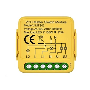 Matter WiFi   Tuya Module de Relais Domotique Intelligent Fonctionne pour H1076 - Imagen 1 de 10