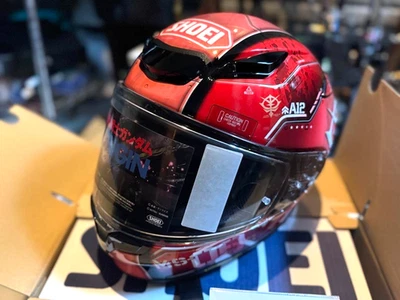 SHOEI Z-8 MS-06S TC-1 Char's Custom Zaku II Red Integralhelm Small Japan NEU - Bild 1 von 3