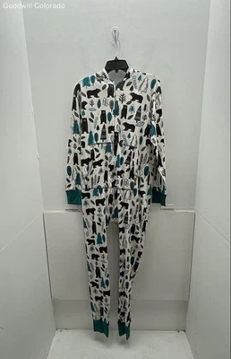 Lazy One Multicolor Animal Print Cotton One-Piece - Size Large - Image 1 of 3