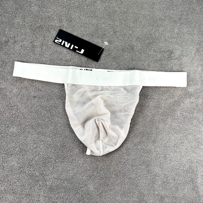 C-IN2 men neutral color sheer nylon mesh Thong G-string underwear size M L XL - Image 1 of 4