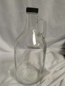 Bullseye’s Playground Glass Growler - Clear w/Black Lid - NEW - Picture 1 of 4