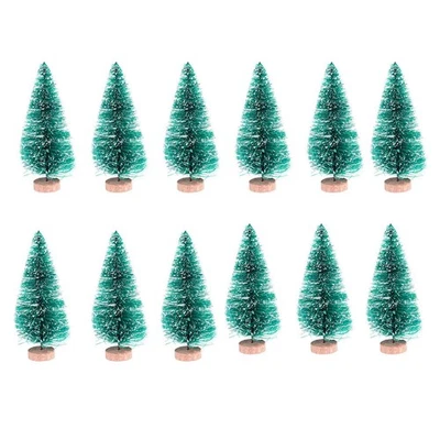  24 Pcs Mini Tannenbäume Weihnachtsdesktop -Dekoration Kleiner Christbaumschmuck - Bild 1 von 4