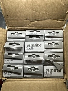 Lot Of 12 Sunlite FUL8T6/BL 8-watt FUL CFL Light Bulb, GX10q Base, Black Light - Picture 1 of 4