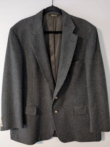 Turnbury 100% Wool Houndstooth Tweed Men's Jacket Union Made Size 46R - Picture 1 of 7