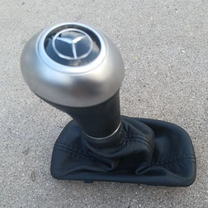 01-09 Mercedes W203 W209 C CLK Gear Shifter Knob Boot w/Chrome Sport Edition OEM - Picture 1 of 15