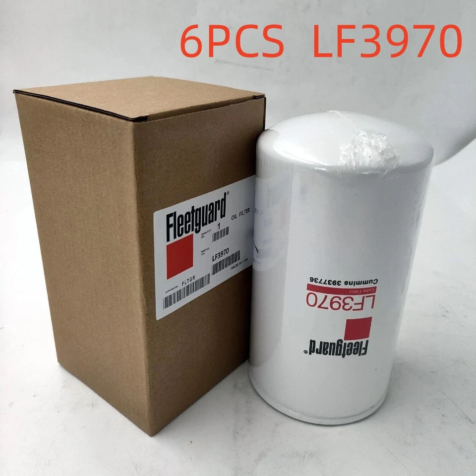 New 6pack Fleetguard LF3970 Oil Filter Fit For Cummins Freightliner Kenworth US - Изображение 1 из 4