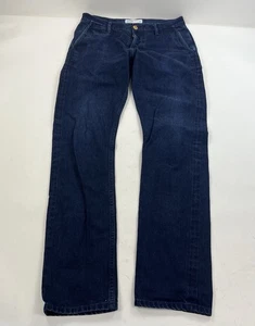 Pantalones chinos de mezclilla 3Sixteen con ribete azul índigo botón mosca talla 32x34 - Imagen 1 de 11