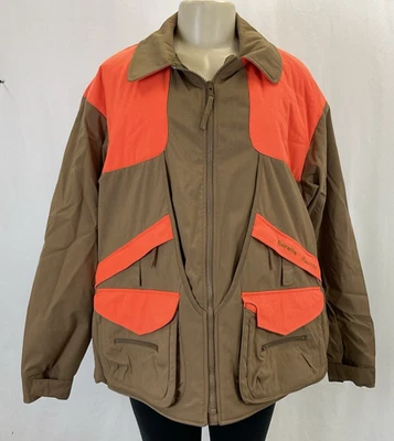 Chaqueta Beretta Hombre Caza Tiro Juego | Caqui y Naranja Seguridad | Talla XL Foto 1 de 4