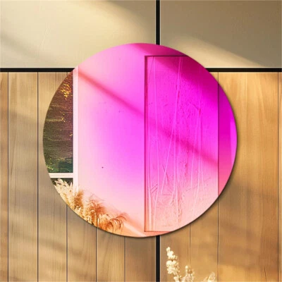 Iridescent Wall Mirror Round Rainbow Colorful Accent Mirror Living Room Bedroom - Image 1 of 4