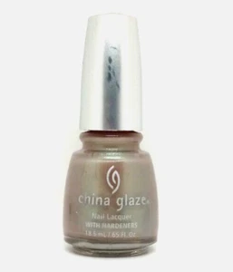 China Glaze WHIMSICAL 2001 Pinkish Frost with Green Shimmer Nail Polish *RARE* - Picture 1 of 4
