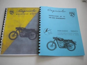1960's Capriolo 75,100 & 125 Motorcycle Shop Service Manuals-NEW - Picture 1 of 9