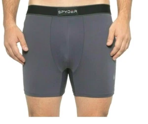 Spyder Active Herren 2 PAAR Sport Boxershorts Unterwäsche blau grau XL (40-42) - Bild 1 von 7