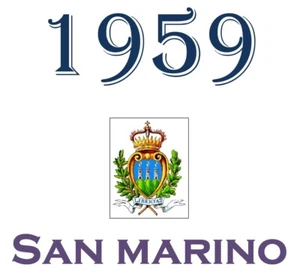 SAN MARINO 1959 Singolo Annata integri MNH ** SPEZZONI - Picture 1 of 8