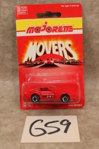 G59 VINTAGE MAJORETTE #215 RED CHEVROLET CORVETTE 200 SERIES CAR ON CARD - Picture 1 of 1