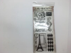 Jim Holtz French Market Clear Stamp Set Of 6 - Picture 1 of 2