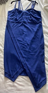 Torrid dress Size 18 Blue Studio Luxe Contour sweetheart strappy witchy sexy NWT - Picture 1 of 11