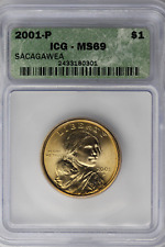 2001 P Sacagawea Native American Dollar ICG MS 69