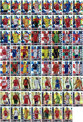 Topps Match Attax UEFA EURO 2024 - ALLE 63 Rainbow Foil Cards (KOMPLETT)