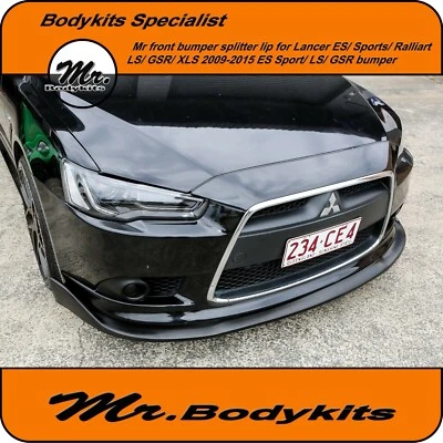 PLASTIC FRONT BUMPER LIP FOR MITSUBISHI LANCER  FACTORY BUMPER-ES Sports/LS/GSR. - image 1 of 4