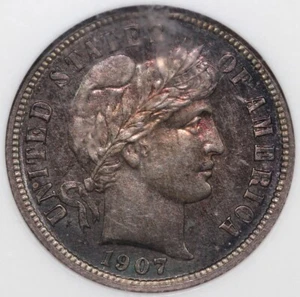 1907 10c Proof Barber Dime NGC PF 65  - Picture 1 of 5