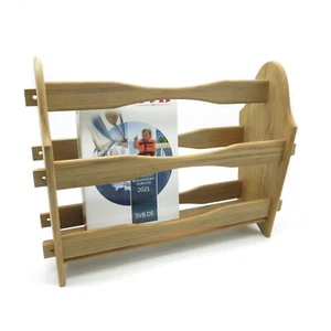 ARC Marine Teak Magazine Rack Magazine Collector Wooden Magazine Holder - Picture 1 of 8