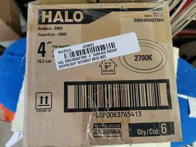 Halo SMD 4 in. 2700K Warm White Temperature LED Recessed Surface Trim - Image 1 of 4