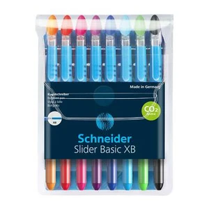 Schneider Kugelschreiber Kuli Slider Basic XB 151298, 8er Etui 8 Farben - Bild 1 von 2