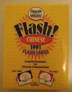 SPEAK IN A WEEK! FLASH! CHINESE 1001 FLASH CARDS - Picture 1 of 3