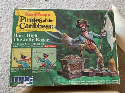 1972 Walt Disney Pirates Of The Caribbean Hoist High Jolly Roger Model Kit MPC - Image 1 of 4