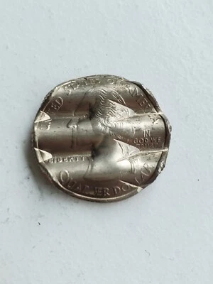 2008 Hawaii State Quarter Mint Canceled Waffled - Image 1 of 3