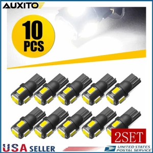 Super White T10 194 LED Bulbs for Instrument Panel Gauge Cluster Dash Lights J - Picture 1 of 10