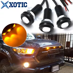 Amber LED Off Road Truck Grille Marker Light For 2016-2025 Toyota Tacoma Tundra - Picture 1 of 12