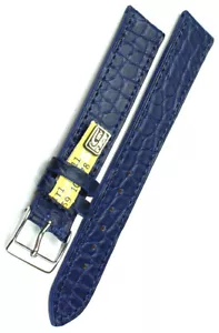 18mm XL flach LOUISIANA ALLIGATOR KROKO GERMANY BAND Übergröße kompatibel Patek - Picture 1 of 2