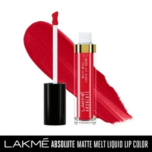 Lakme Absolute Matte Melt Liquid Lip Color - Firestarter Red - Picture 1 of 9