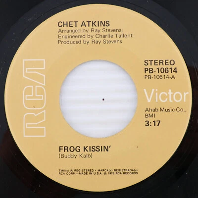 Chet Atkins – Frog Kissin/Bill Cheatham - 1975 45 rpm 7" Single Record PB-10614 - Image 1 of 4