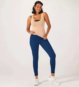 Tommie Copper Lower Back Support Compression 7/8 Leggings Navy Size XL - Picture 1 of 2