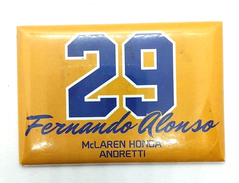 Vintage Fernando Alonso Magnet 29 McLaren Honda Andretti Cover