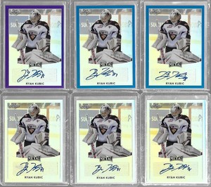 2016-17 Leaf Metal Ryan Kubic BA-RK1 Silver Prismatic Auto RC Giants