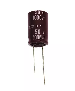 10pc Electrolytic Capacitor KY 1000uF 50V +105℃ 10000hr Nippon Chemi-Con 16x25mm - Picture 1 of 4