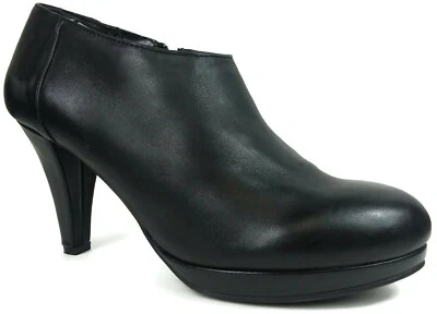 CYNTHIA ROWLEY Lovebird Mujer Cuero Negro Cremallera Lateral Botines Tacones Zapatos 8.5 S9 Foto 1 de 4