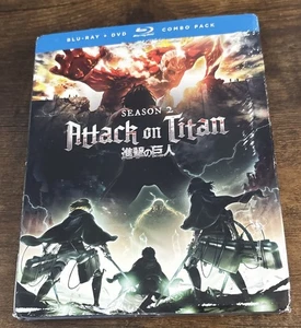 Attack on Titan Season 2 Blu-ray + DVD Combo Pack New & Sealed 4 Disc Set - Imagen 1 de 6