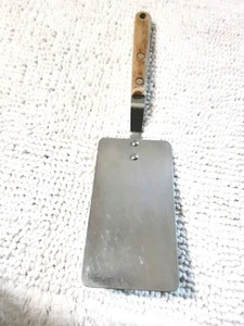 Vintage Maid of Honor Stainless Spatula Brown Wood Handle Long blade 11 Inch - Picture 1 of 5