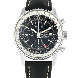 Orologio Breitling Navitimer World Cronografo GMT Acciaio A2432212\/B726 - Foto 1 di 5