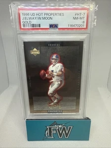 1996 Upper Deck Hot Properties Gold John Elway/Warren Moon Broncos Vikings PSA 8 - Bild 1 von 2