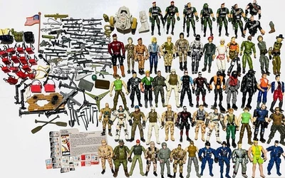 Lote de 150+ figuras de acción y accesorios vintage de GI Joe, Lanard Corps, Chap Mei Foto 1 de 4