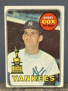 1969 Topps #237 Bobby Cox All Star Rookie New York Yankees - Picture 1 of 3